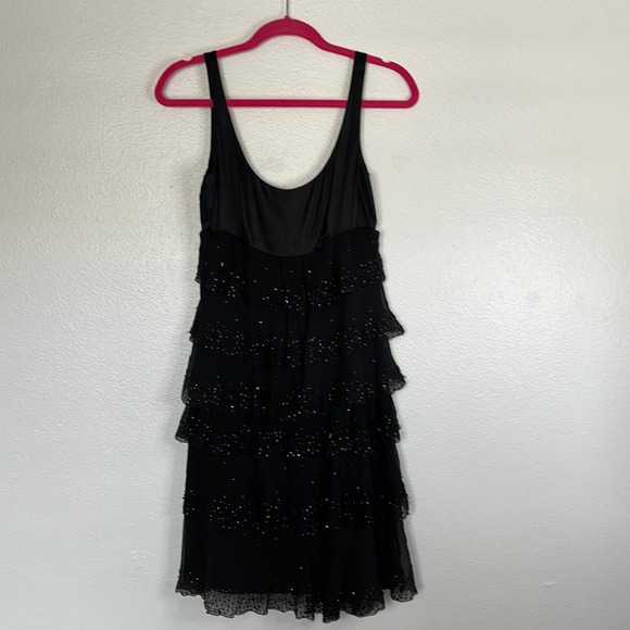 EUC Vintage Dvf Diane Von Furstenberg Black Tiera Sequin Dress sz 2 - Picture 4 of 9